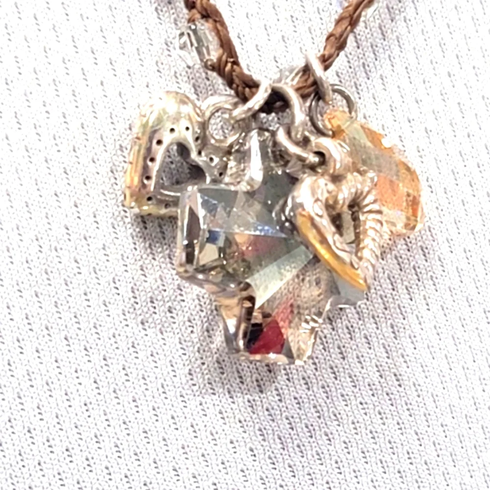 BRIGHTON RETIRED KRAMA CROSS NECKLACE NWOT - Picture 4 of 6